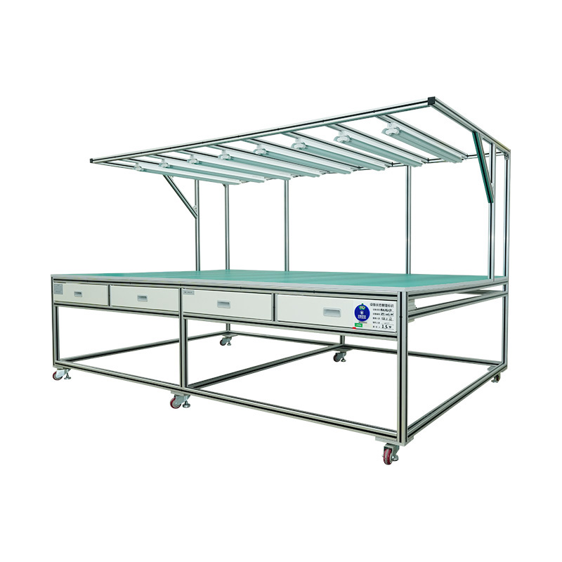 Tabel met visuele inspectietestapparatuur voor PV-module