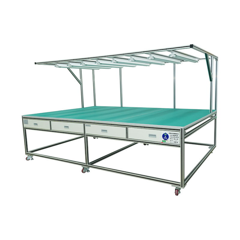 Tabel met visuele inspectietestapparatuur voor PV-module